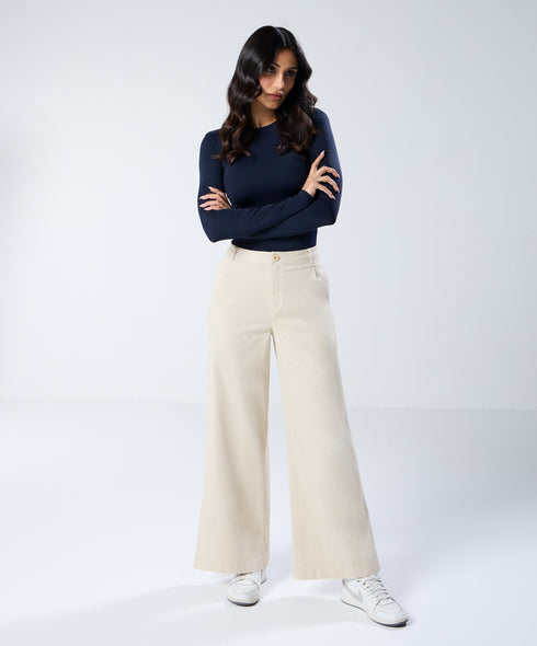Light Beige Twill Pant (Long length)